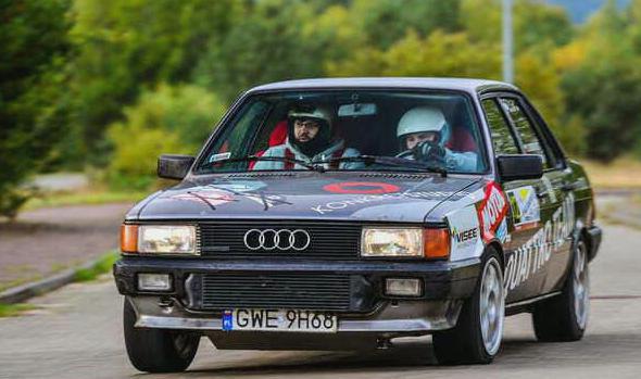 audi na amatorskim rajdzie